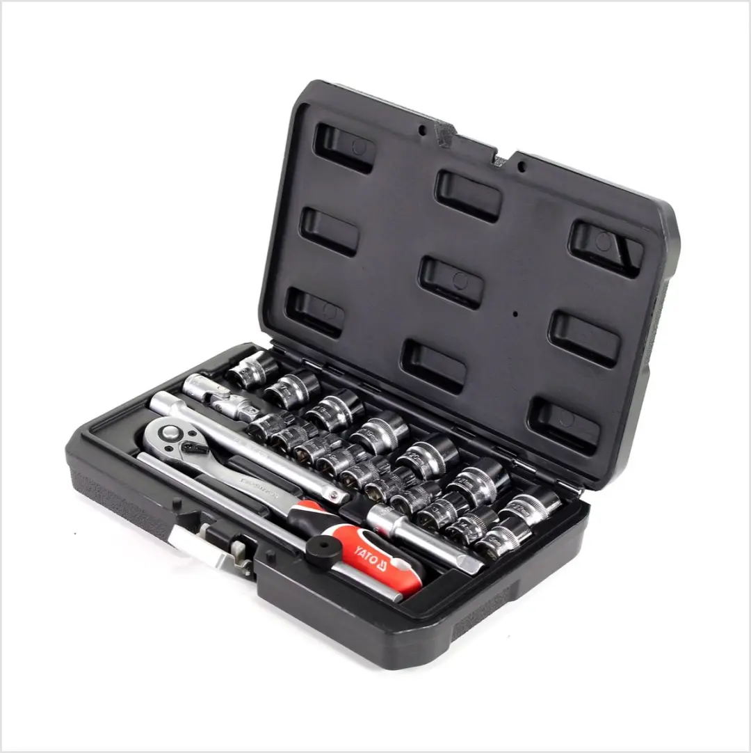 Yato YT38561 Doppenset 3/8" - 22 Stuks - Zwart - afbeelding 6 van 6