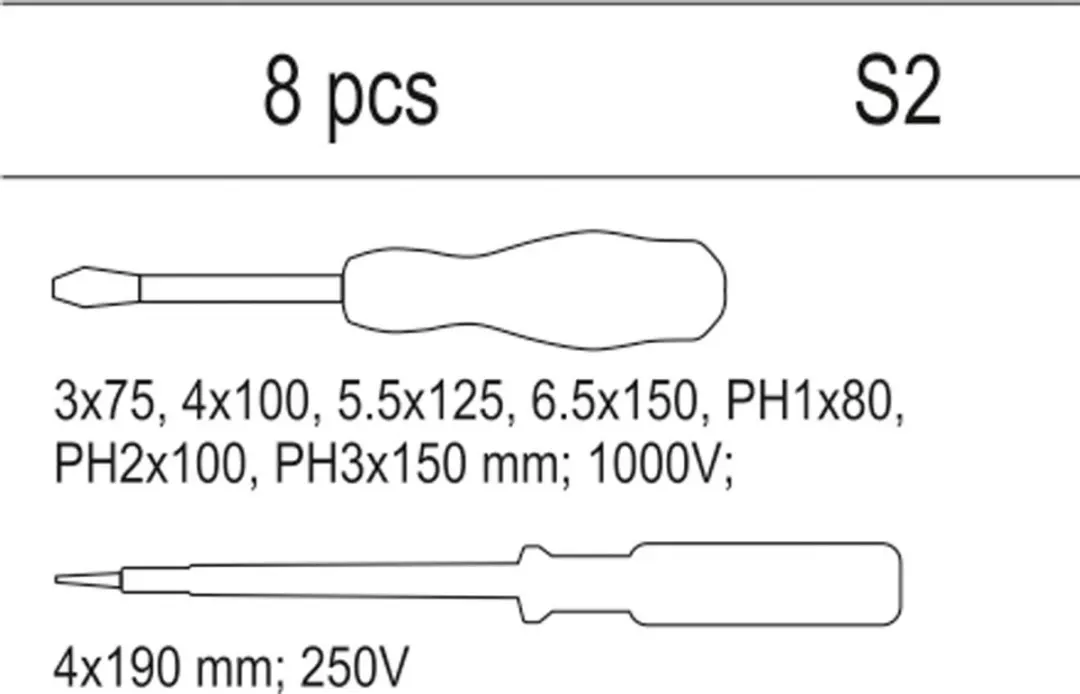 Yato YT-55462 Geïsoleerde Schroevendraaierset - 1000V - afbeelding 2 van 6