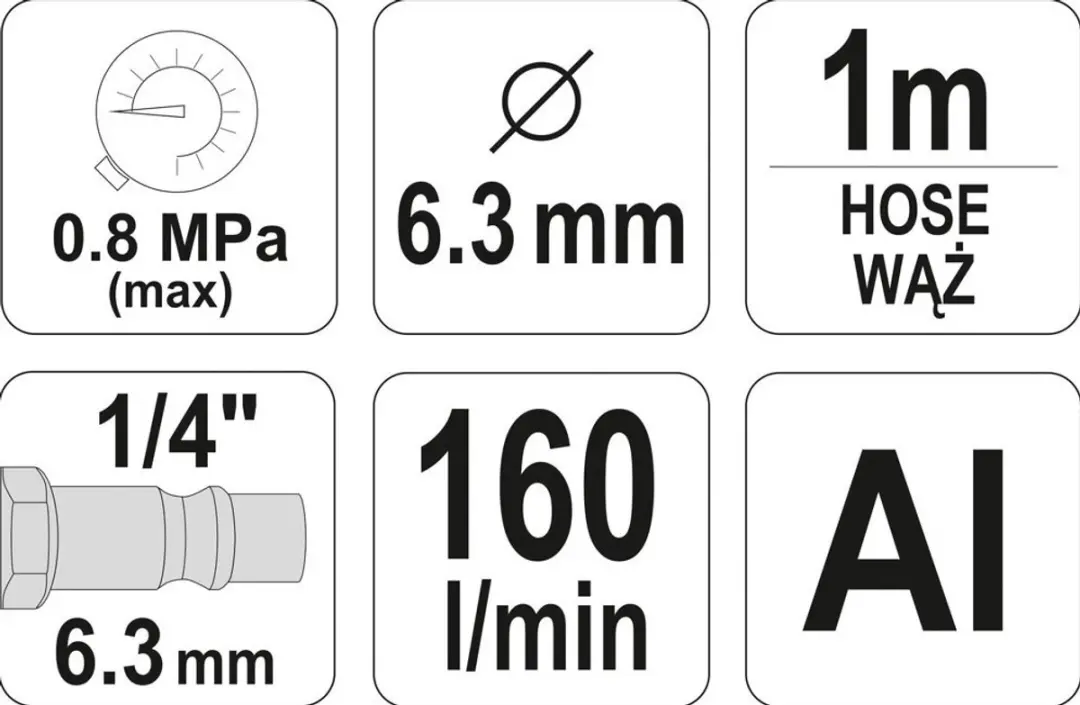 Yato YT-2375 Pneumatisch Zandstraalpistool - afbeelding 2 van 2