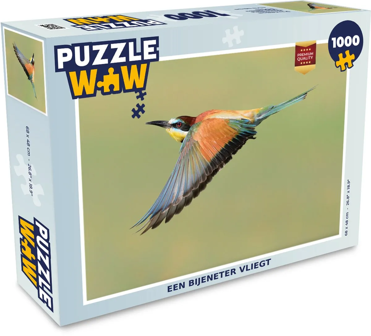 PuzzleWow Een Bijeneter vliegt Legpuzzel 1000 Stuks
