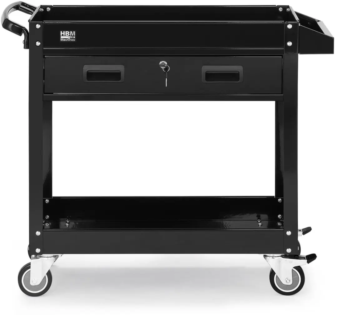 Gereedschapstrolley 90 cm, zwart