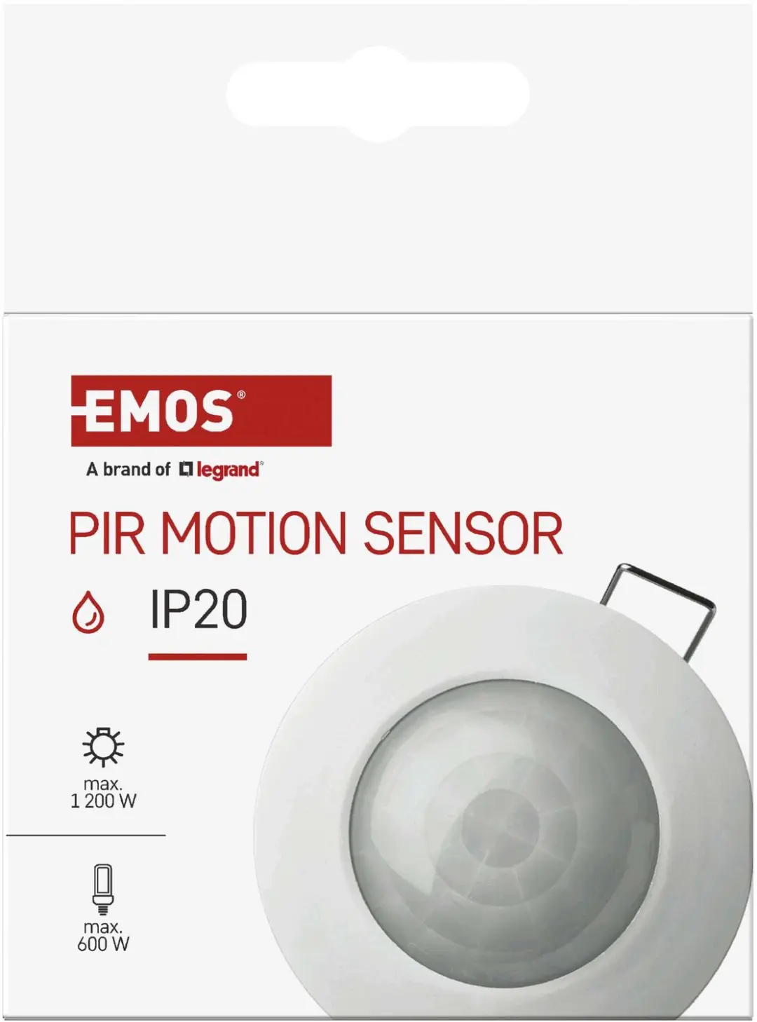 EMOS GS12111 PIR-sensor Bewegingsmelder - 1200W - Wit - afbeelding 6 van 6