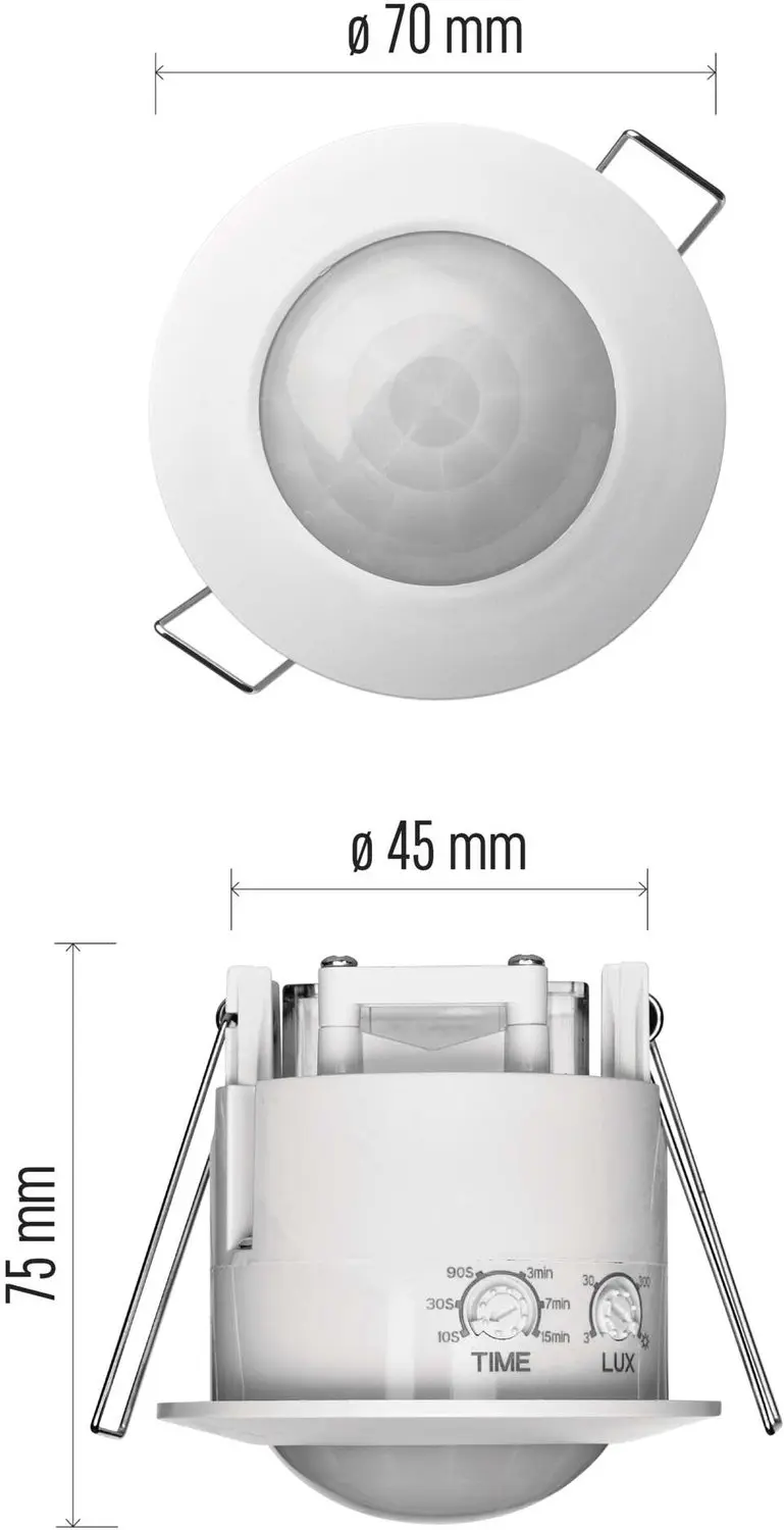 EMOS GS12111 PIR-sensor Bewegingsmelder - 1200W - Wit - afbeelding 4 van 6