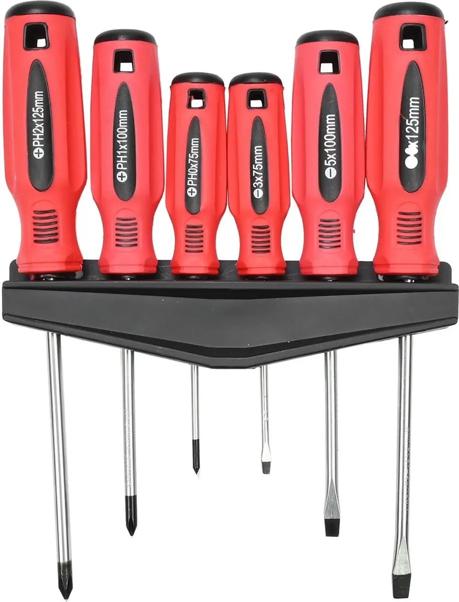 Benson Schroevendraaierset 6-deilig professionele kwaliteit CrV Chrome Vanadium