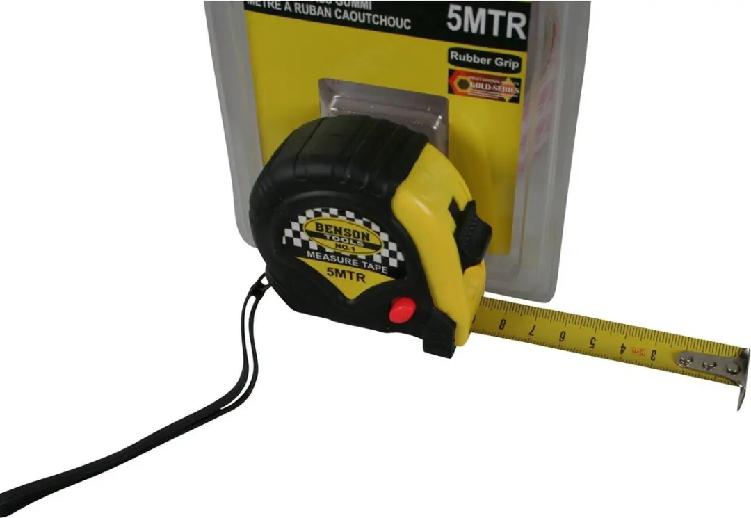 Benson Rolmaat Rubber Meetlint - 5 meter - 19 mm - afbeelding 4 van 6