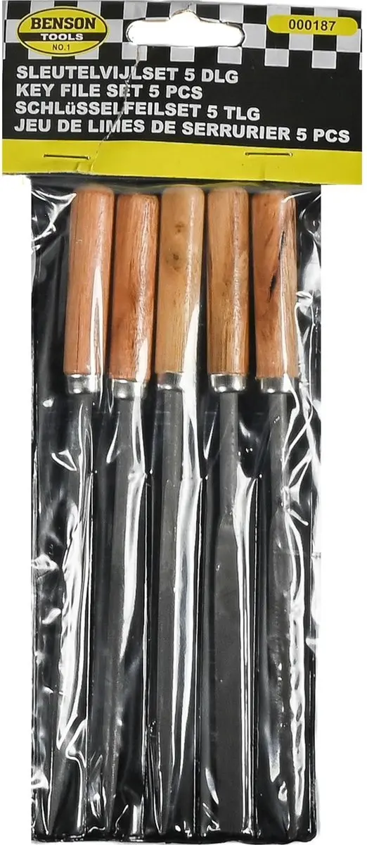 Benson Sleutelvijlenset 5-delig - 170 mm - afbeelding 2 van 6