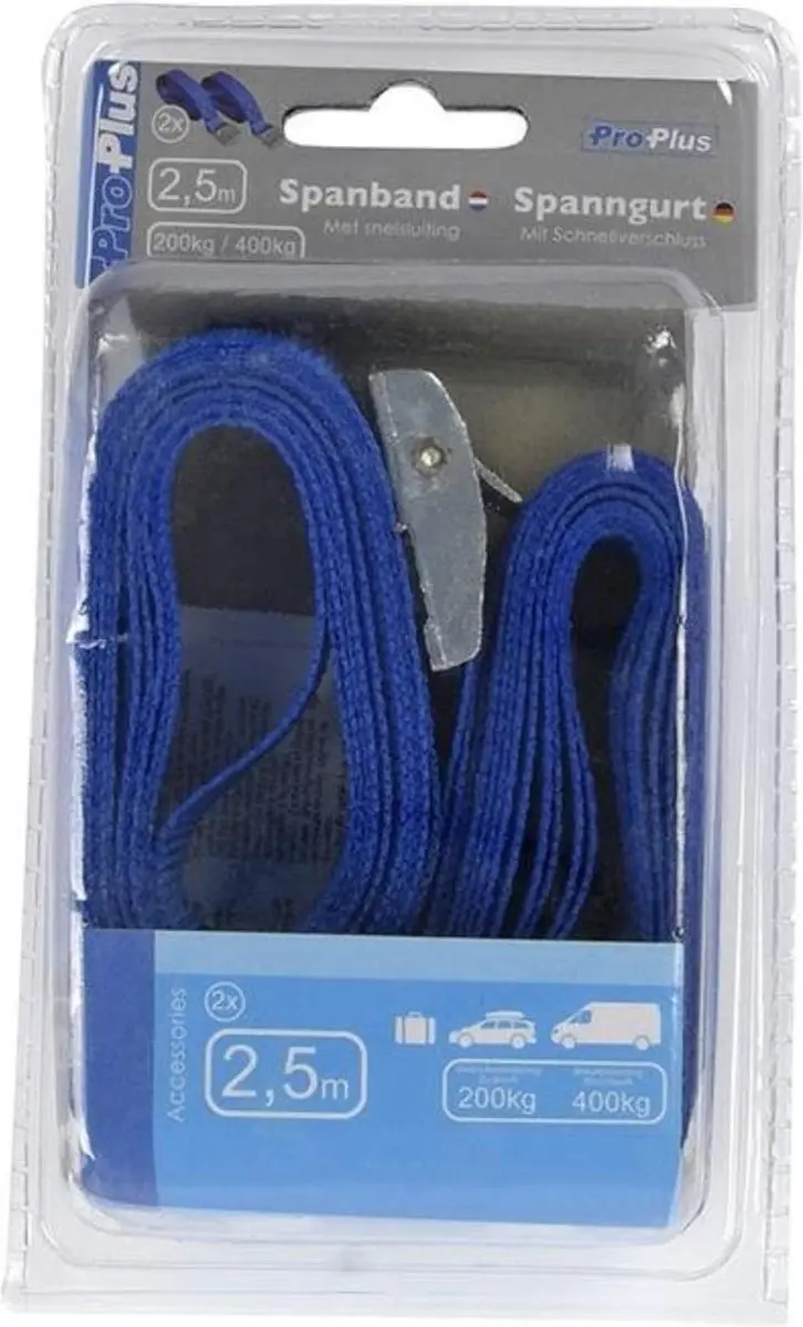 ProPlus Spanband met Snelsluiting 2,5m x 25mm - 2 Stuks - afbeelding 6 van 6