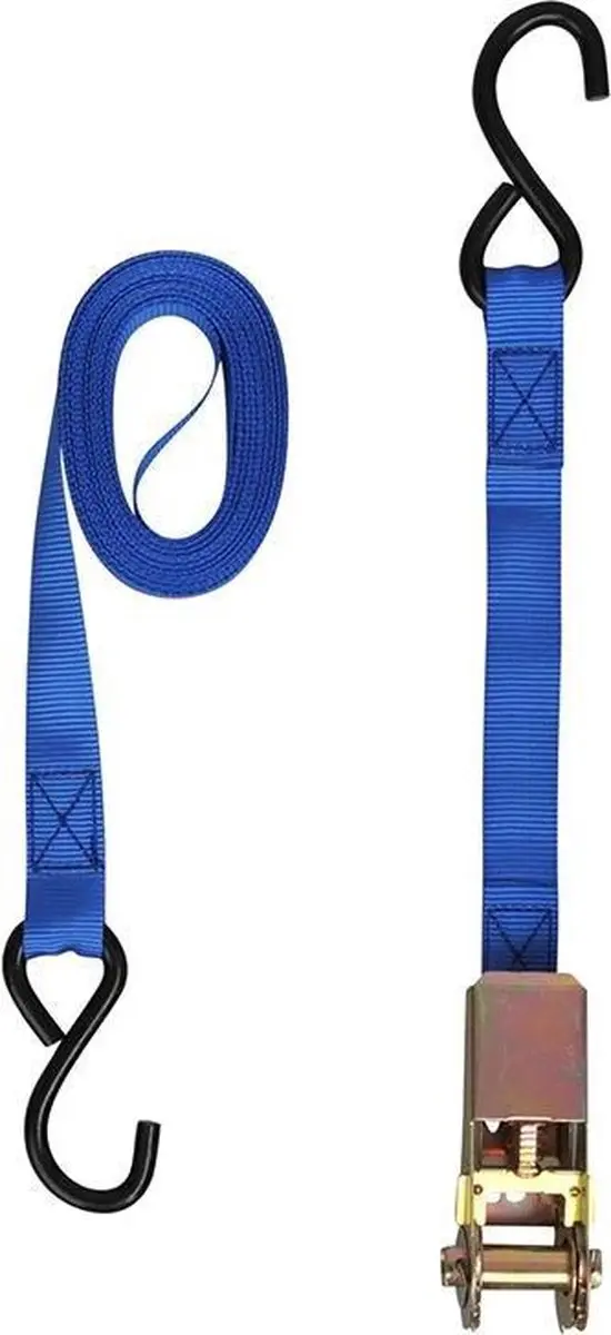 ProPlus Spanband met ratel 25mm x 5m - 250kg - Blauw - afbeelding 5 van 6