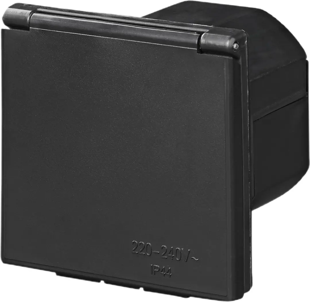 ProPlus CEE Wandinvoerdoos 105x105mm - 16A IP44 - Zwart - afbeelding 3 van 6