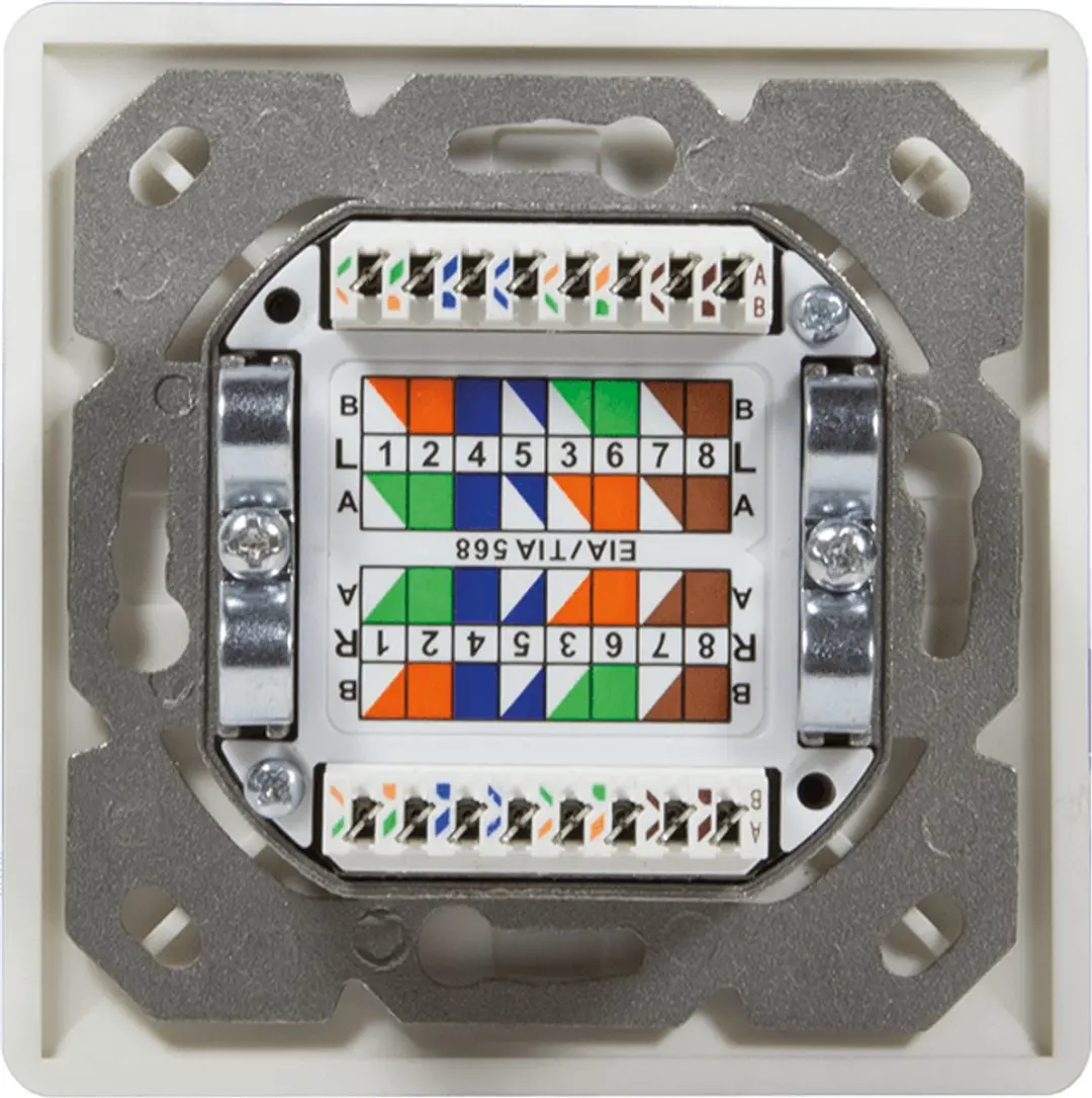 Danicom CAT5e UTP/STP Opbouwdoos - Wit - afbeelding 3 van 6