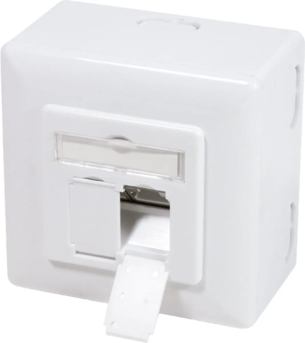 Danicom CAT5e UTP/STP Opbouwdoos - Wit - afbeelding 2 van 6