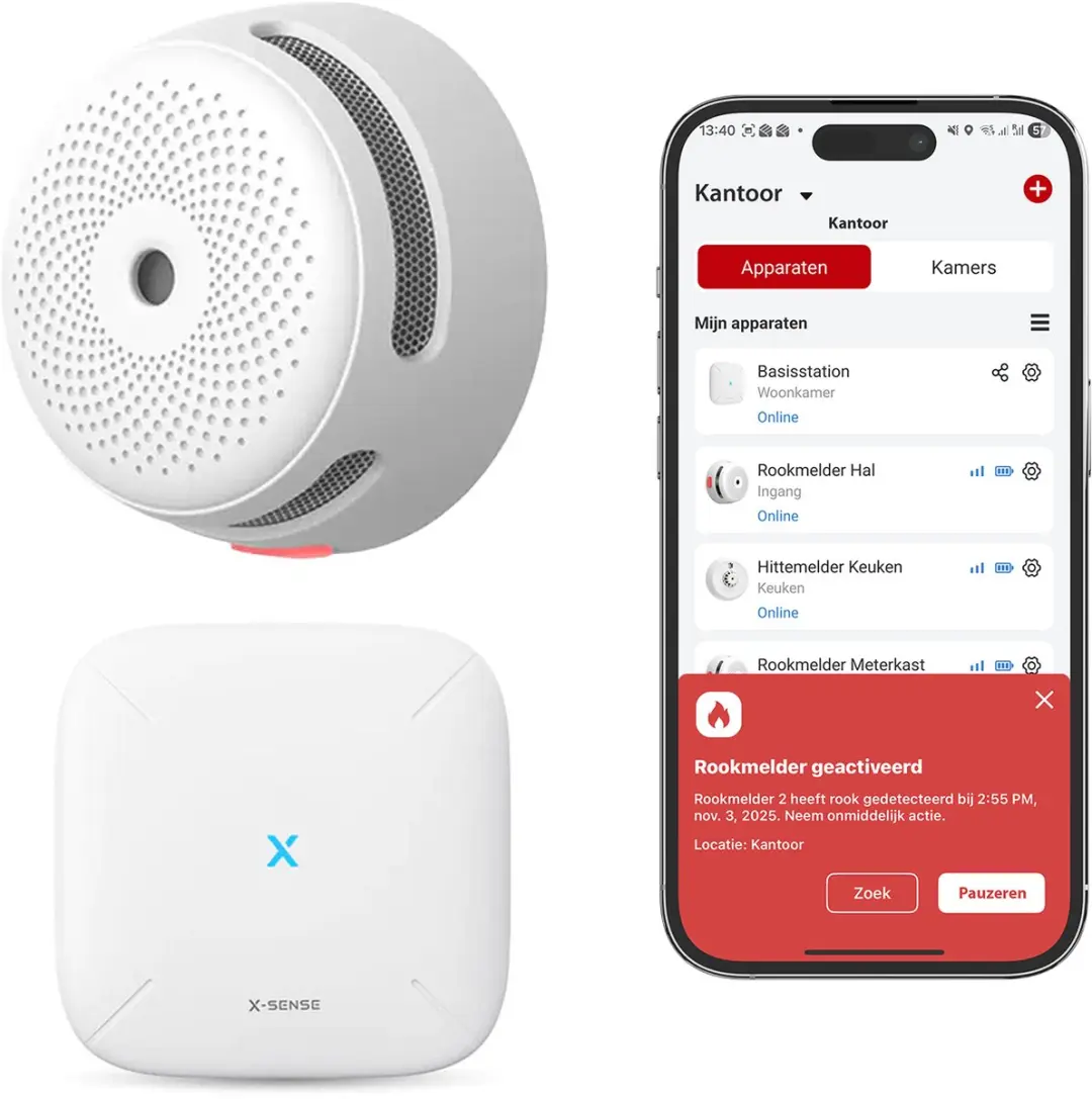 X-Sense Link+ Pro Slimme Rookmelder bundel