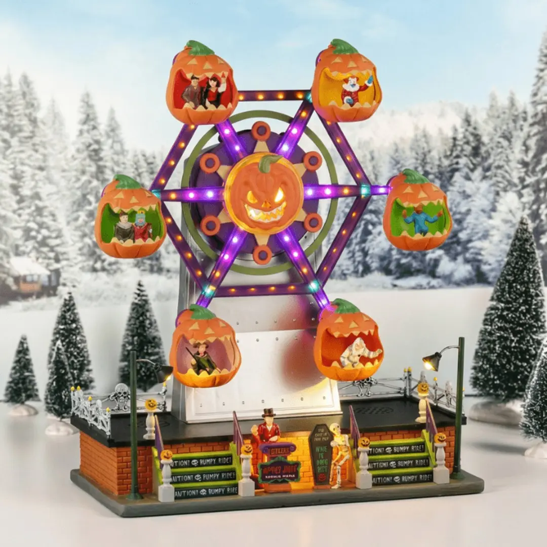 Lemax Spooky Town Jumping Jacks Reuzenrad - Met Adapter - afbeelding 2 van 2
