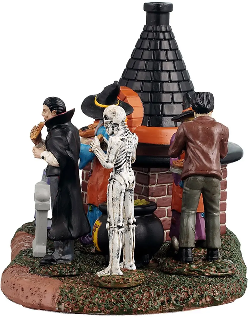Lemax Spooky Town Zelda's Black Hat Pizzeria Ornament - afbeelding 3 van 4