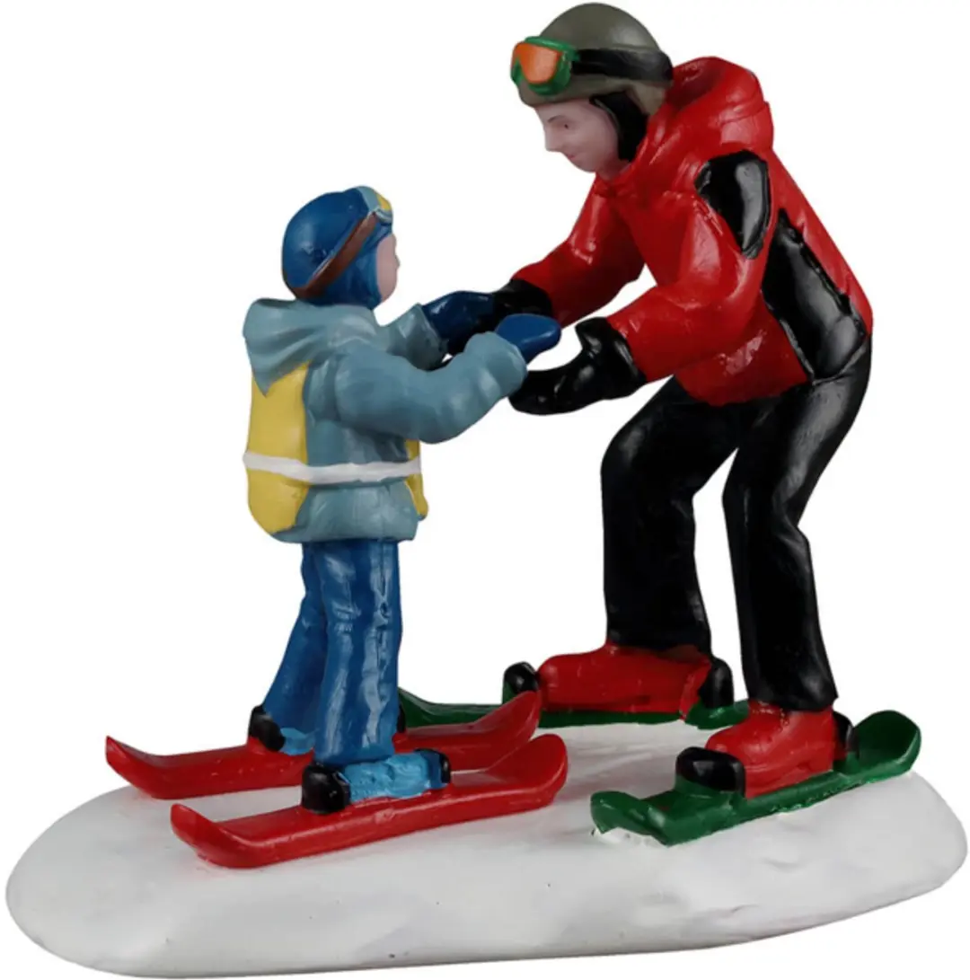 Lemax Ski Slope Lesson Kerstdorp Figuur