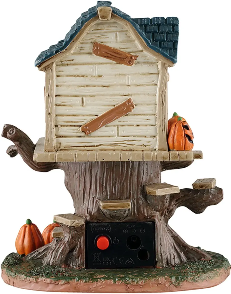 Lemax Spooky Town Skull Tree House Ornament - Met Licht - afbeelding 4 van 4