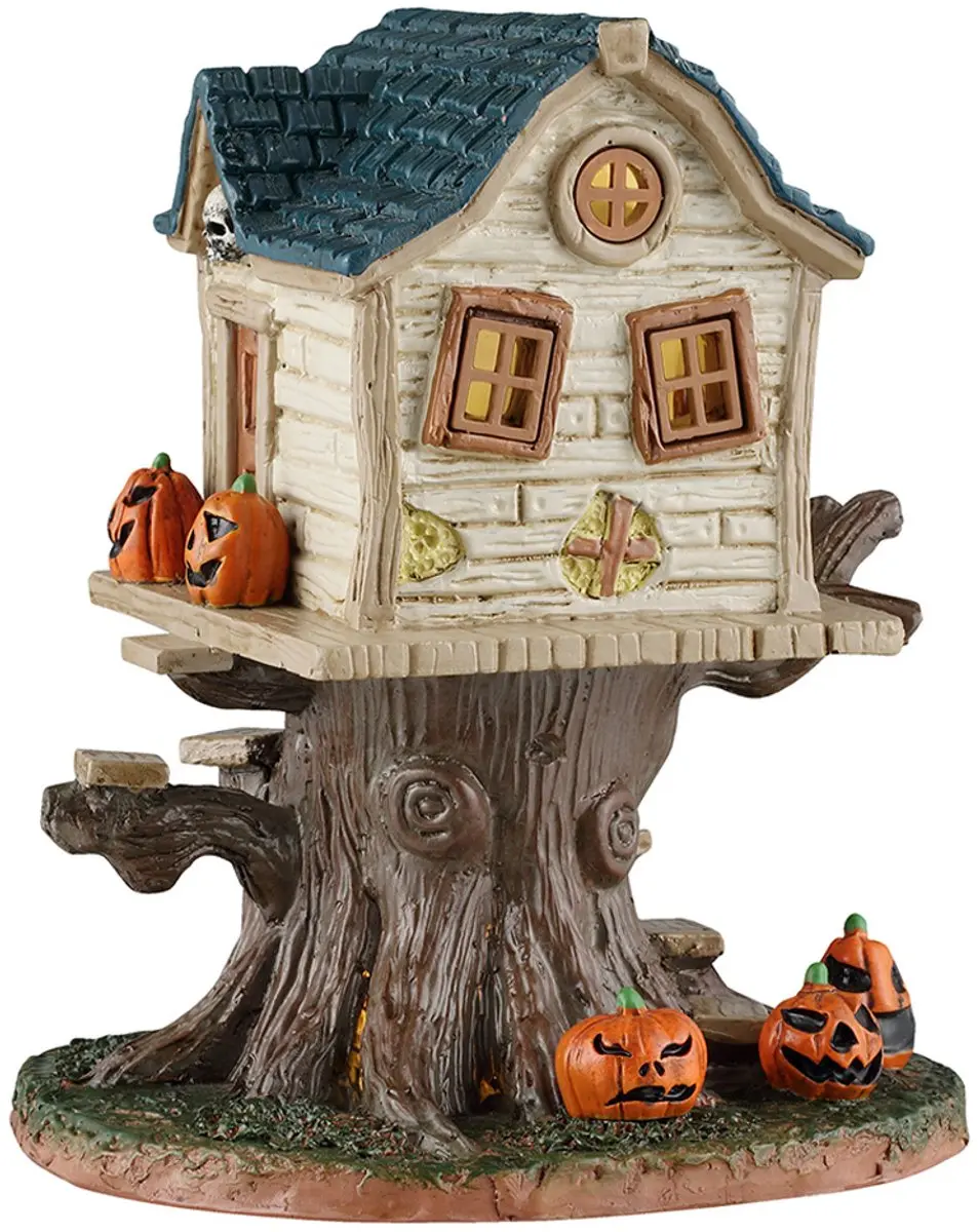 Lemax Spooky Town Skull Tree House Ornament