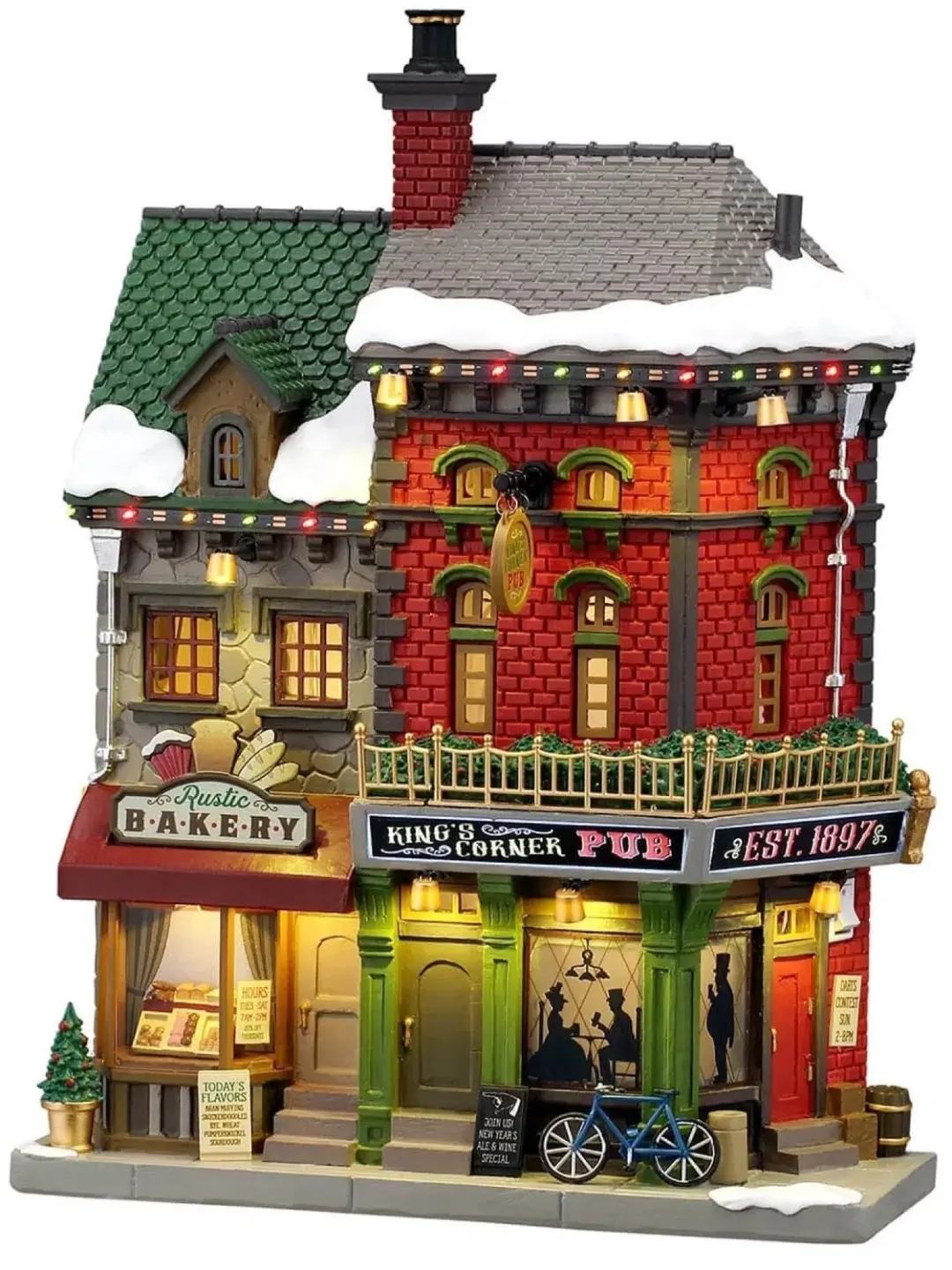 Lemax King's Corner Pub Façade