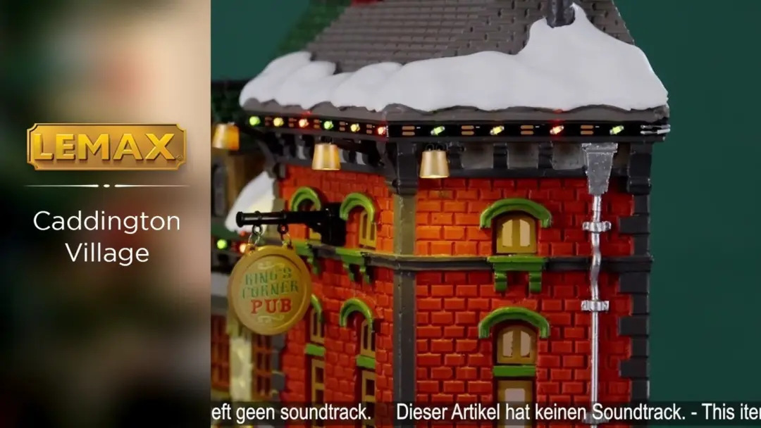 Lemax King's Corner Pub Façade - afbeelding 2 van 3