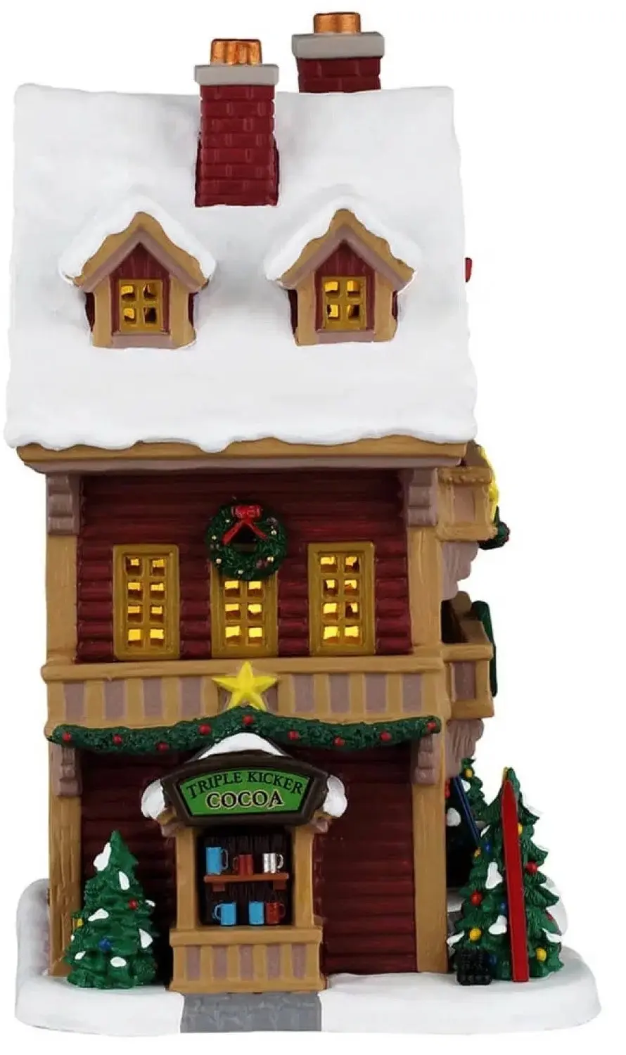 Lemax Mountain View Hotel Ornament - Meerkleurig - afbeelding 3 van 4