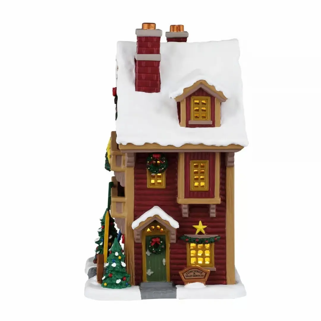 Lemax Mountain View Hotel Ornament - Meerkleurig - afbeelding 2 van 4