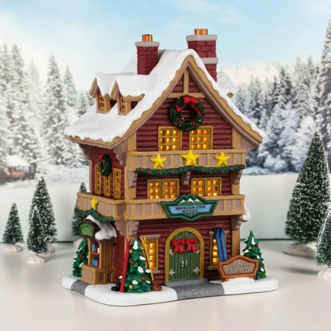 Lemax Mountain View Hotel Ornament - Meerkleurig - afbeelding 4 van 4