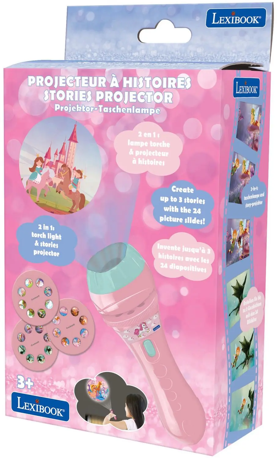 Lexibook Eenhoorn Verhalen Projector en Zaklamp - afbeelding 3 van 6