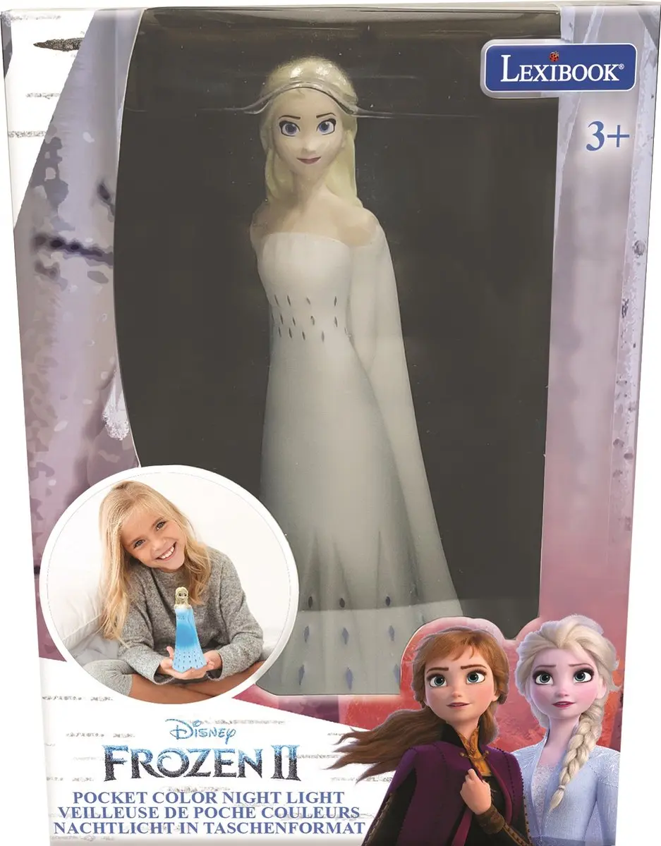 Lexibook Frozen Elsa 3D Nachtlampje - 13cm - afbeelding 6 van 6