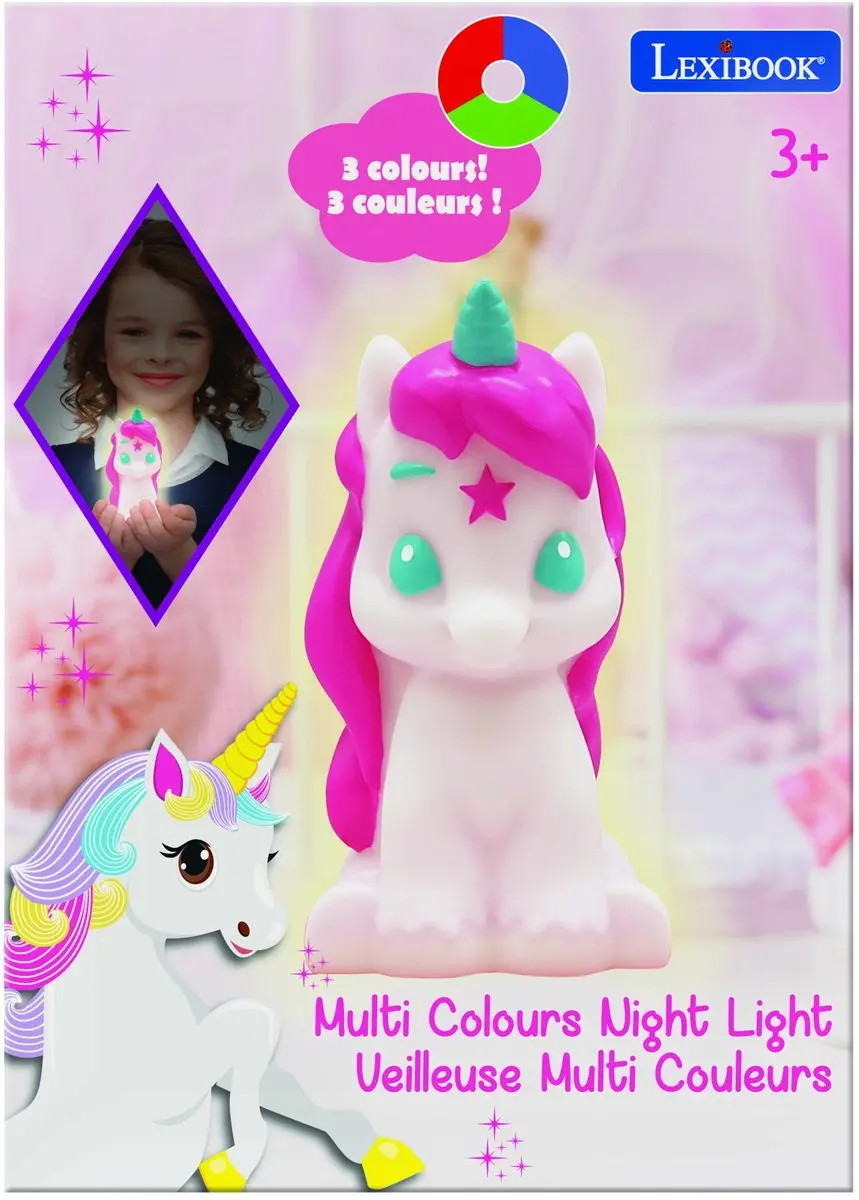 Lexibook Unicorn 3D Nachtlampje - 13cm - afbeelding 5 van 6