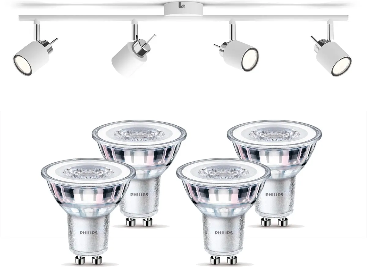 Philips Meranti Opbouwspot 4x GU10 Warmwit