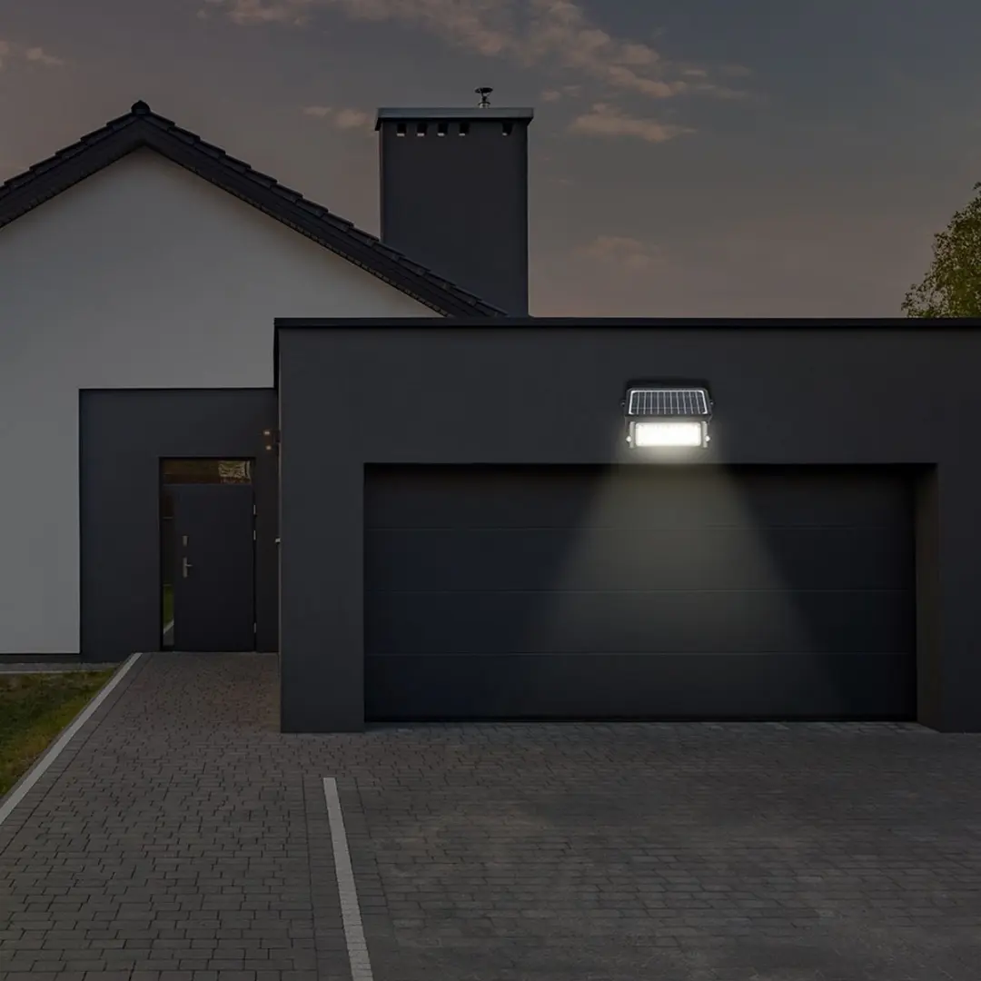 V-TAC VT-787-10 Solar Schijnwerper met Bewegingssensor - 10W - 1150 lumen - IP65 - Zwart - afbeelding 3 van 6