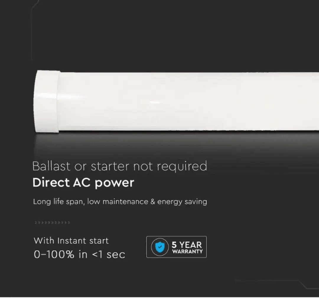 V-TAC VT-8-40-N LED Armatuur 120cm - 40W - 4800lm - afbeelding 6 van 6