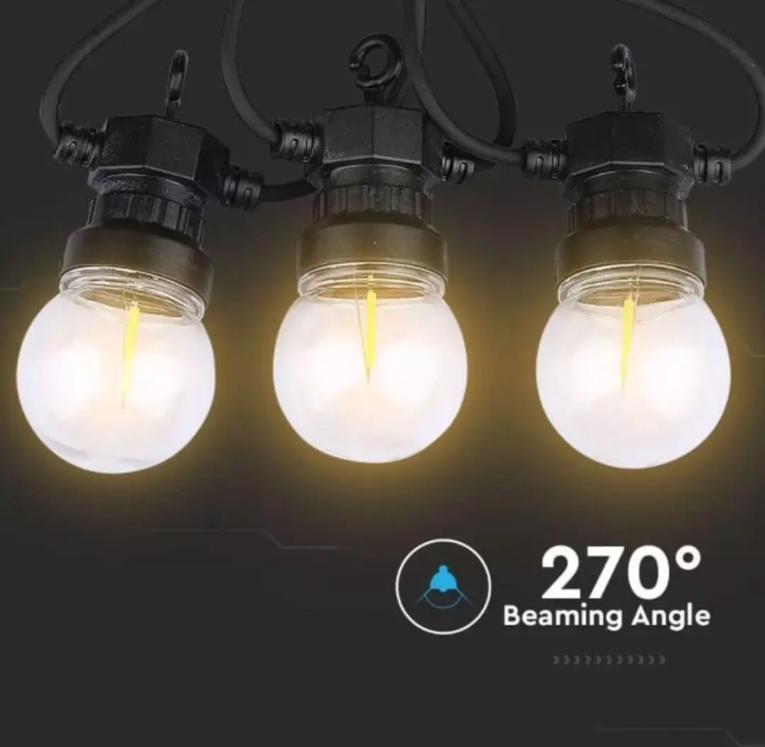 V-TAC VT-71510-N String Light - IP44 - 3000K - afbeelding 6 van 6