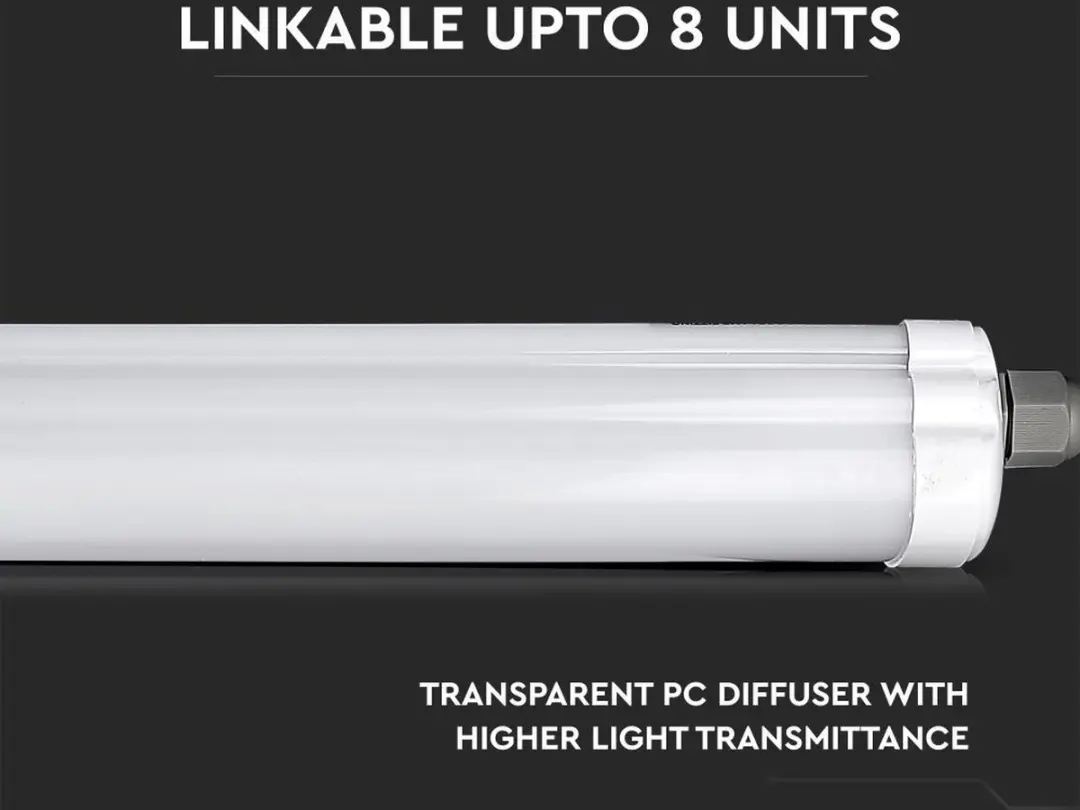 V-TAC VT-1249-N LED Lichtbalk Armatuur - 36W - IP65 - 120cm - afbeelding 5 van 6