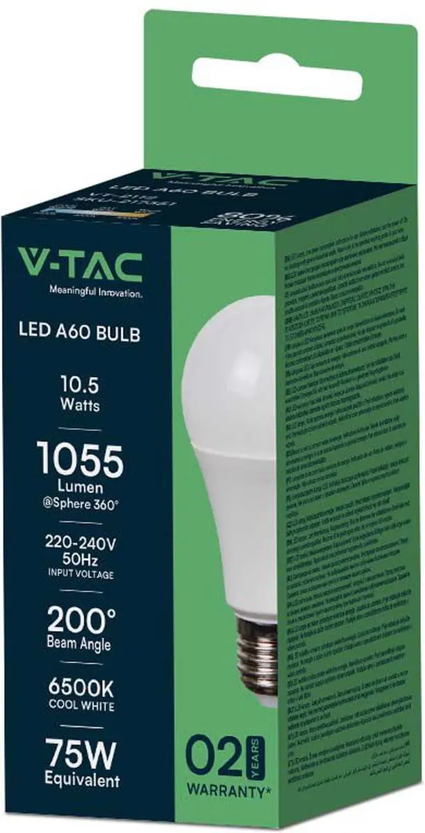 V-TAC VT-2112-N LED Lamp GLS E27 - 10.5W - 3000K - afbeelding 5 van 6
