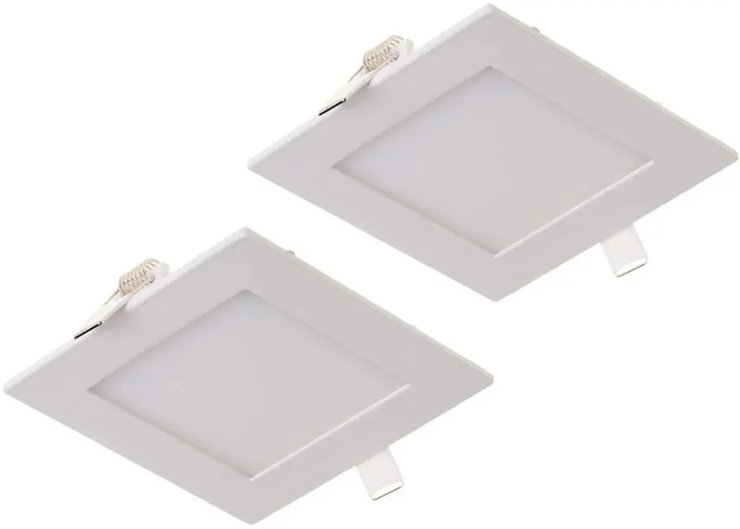 LED inbouwspot vlak LED inbouwpaneel LED plafondlamp wit, aluminium, 3W 130lm wa