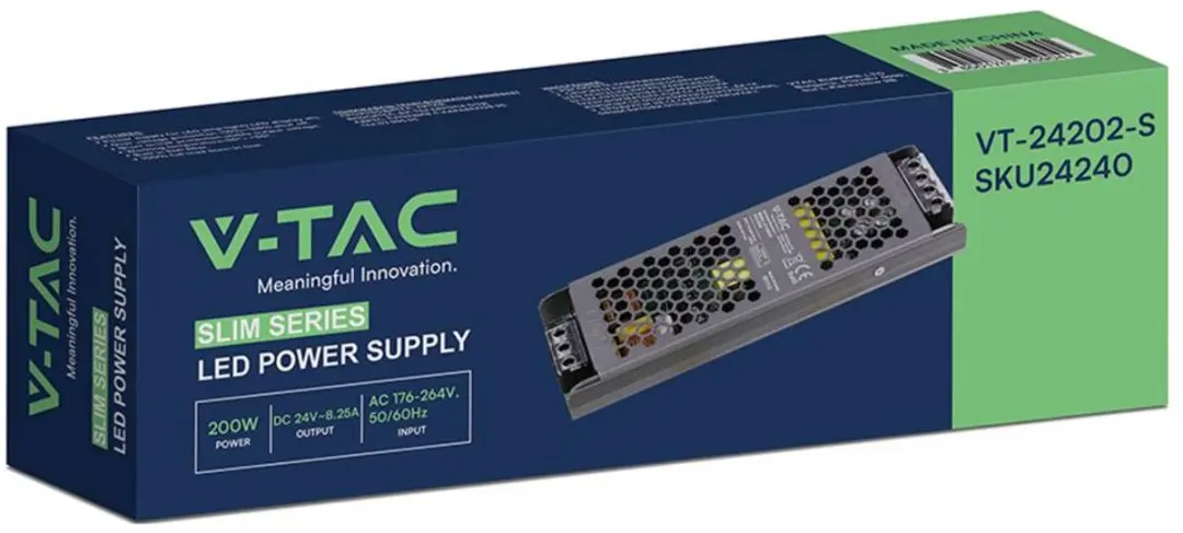 V-TAC VT-24202-S LED-transformator 200W 24V - afbeelding 2 van 3