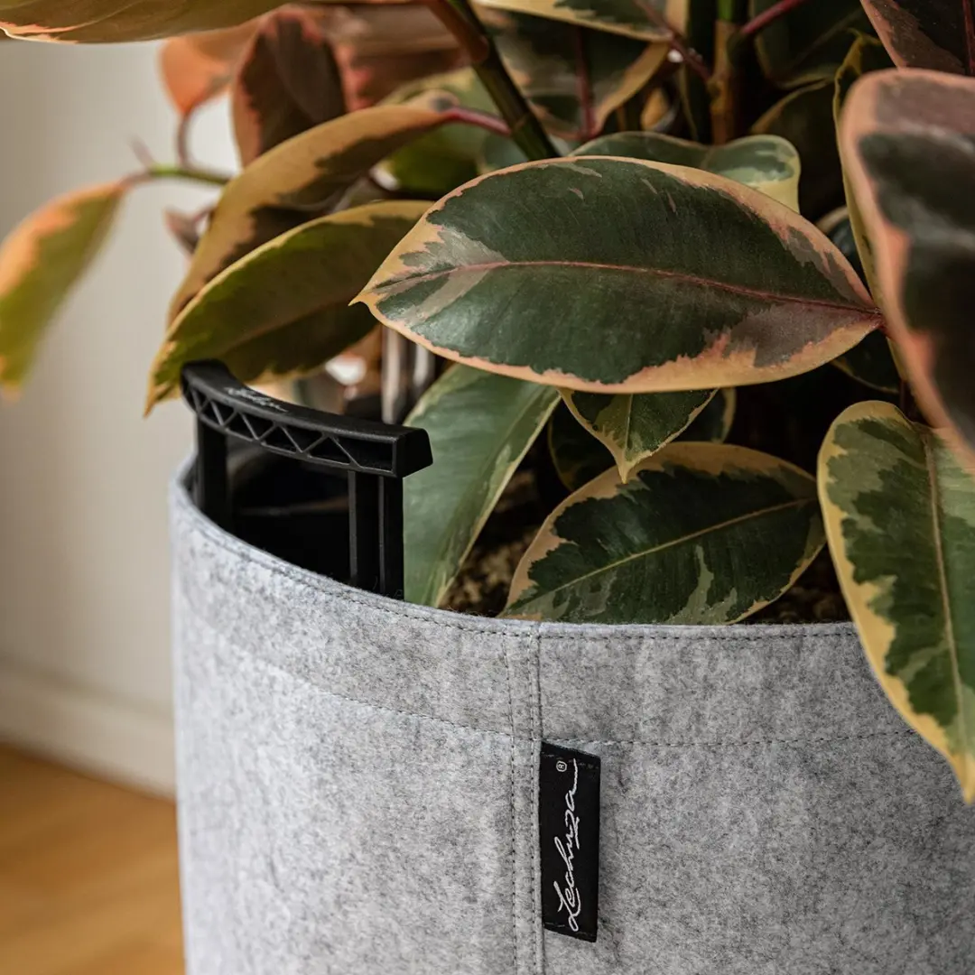 Lechuza Trendcover 32 Vilt Plantenbak - 13L - Dark Grey - afbeelding 3 van 6