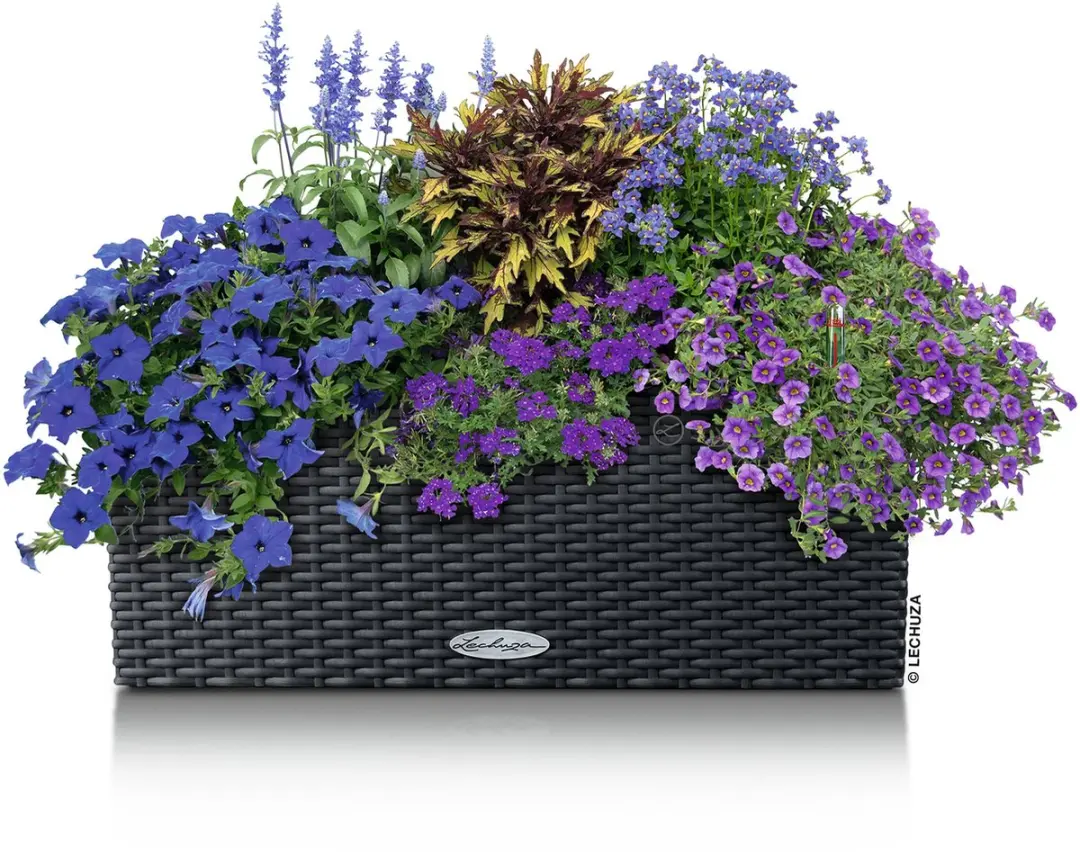 Lechuza Balconera Cottage 50 Plantenbak - 8l - Graniet - afbeelding 3 van 6