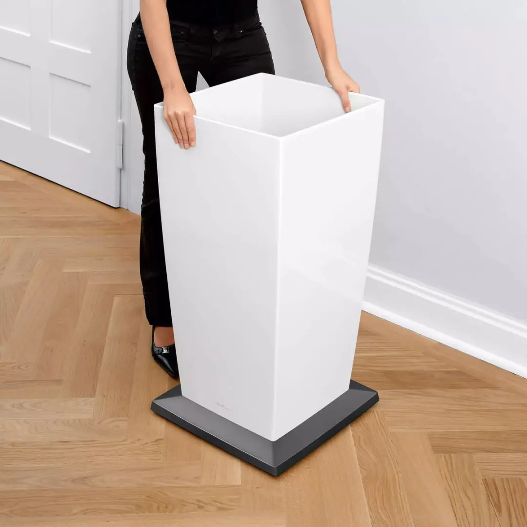 Lechuza Cubico Premium 30 Plantenbak - Antraciet Metallic - afbeelding 6 van 6