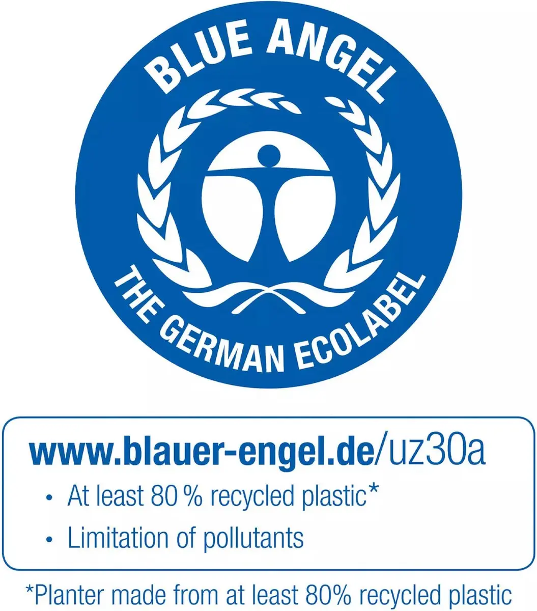 Lechuza Classico Color ECO 18 Plantenbak - Grijs - afbeelding 4 van 6