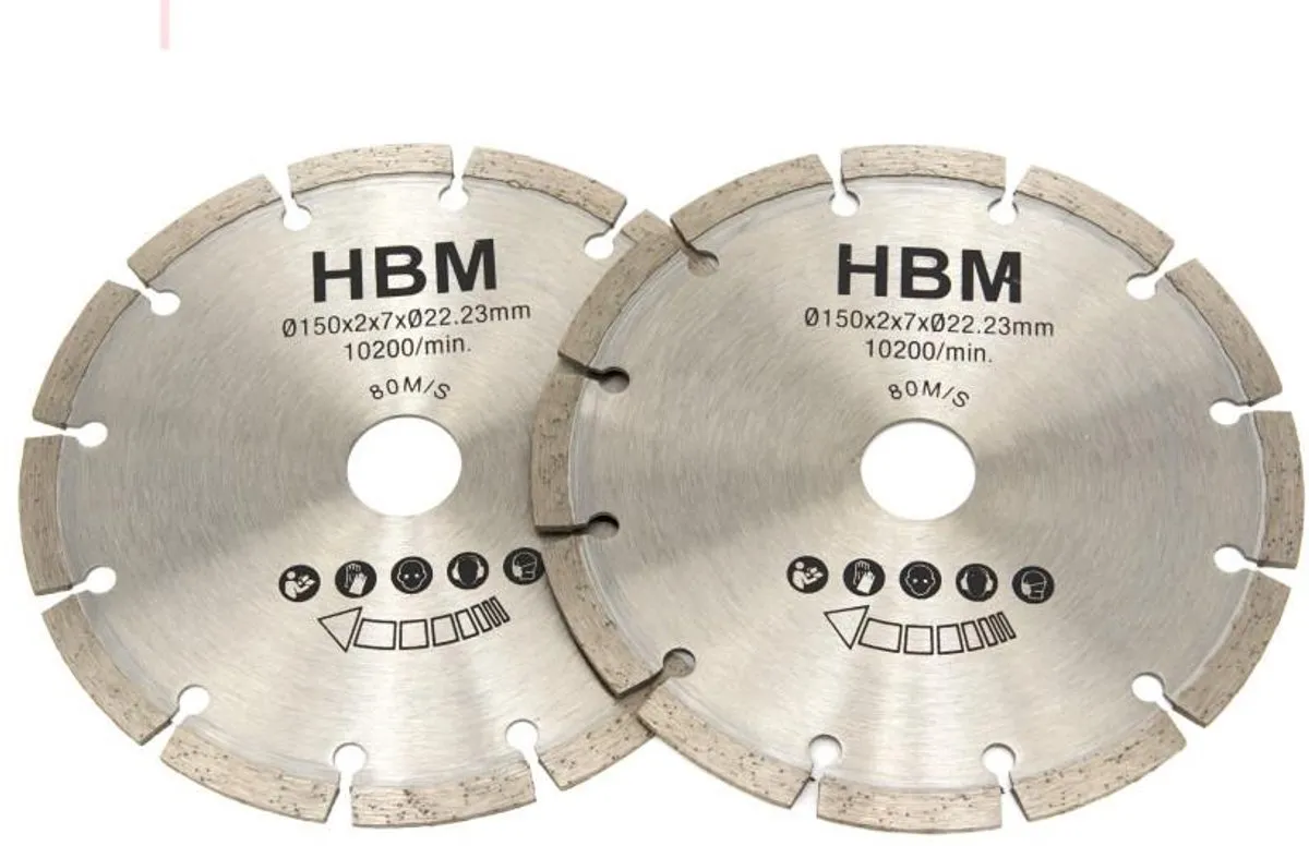 HBM 150mm Zaagbladen voor Muurfrees 1700W H131674