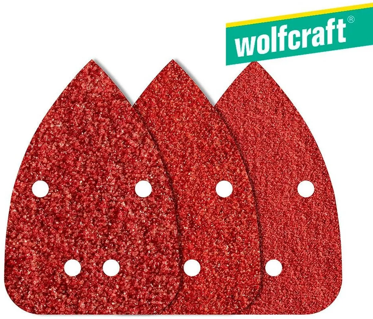 Wolfcraft Multischuurmachine Schuurpapier 10-delig - Korrel 80/120/240