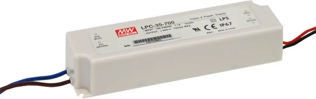Mean Well LPC-35-700 LED-driver Constante stroomsterkte 33.6 W 0.7 A 9