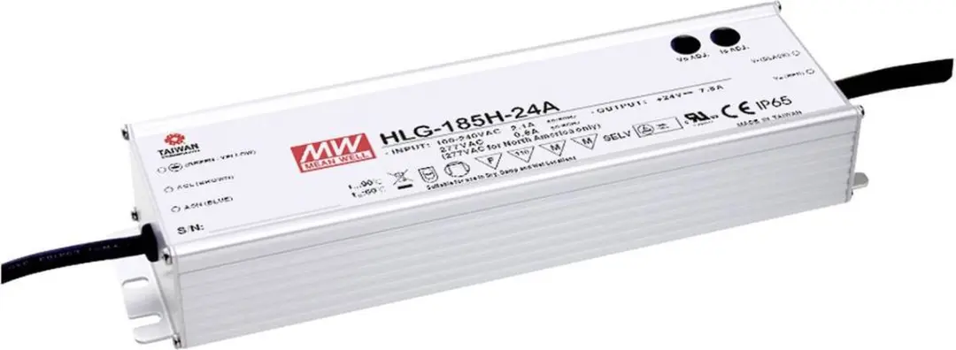 Mean Well HLG-185H-24B LED-driver - 187W - afbeelding 2 van 3