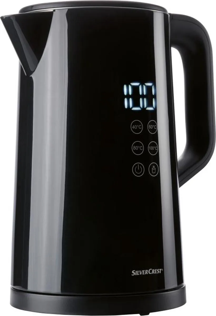 Silvercrest Digitale Waterkoker 1,5L 3000W - Zwart