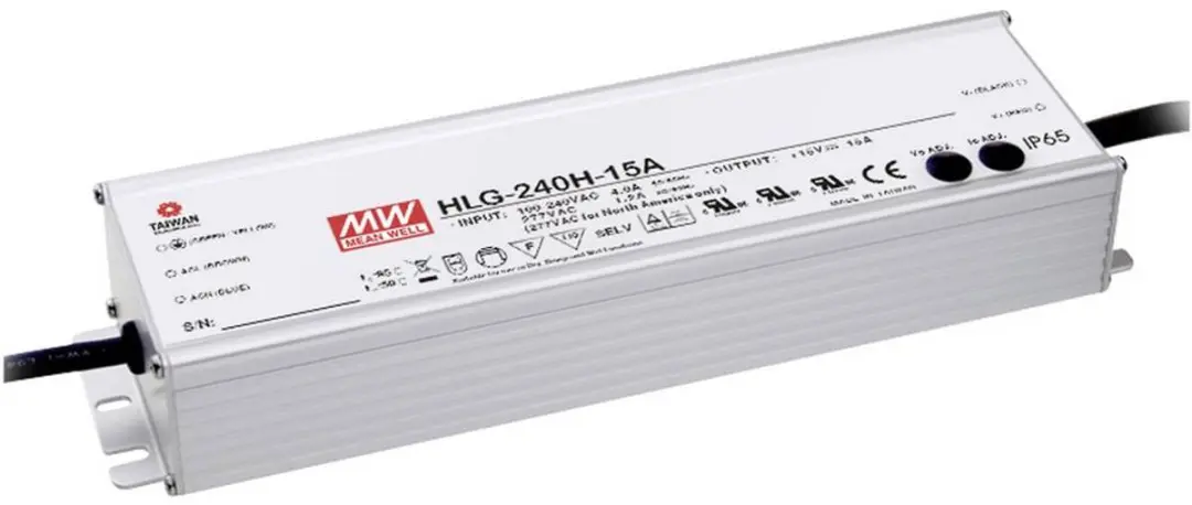 Mean Well HLG-240H-24A LED-driver - 240W - 24V - afbeelding 3 van 5