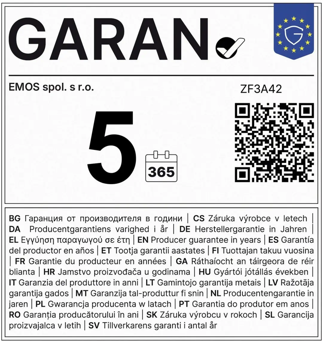 Emos ZF3A42 LED-lamp Filament Kaars E14 - 3,8W - Warm wit - afbeelding 3 van 6