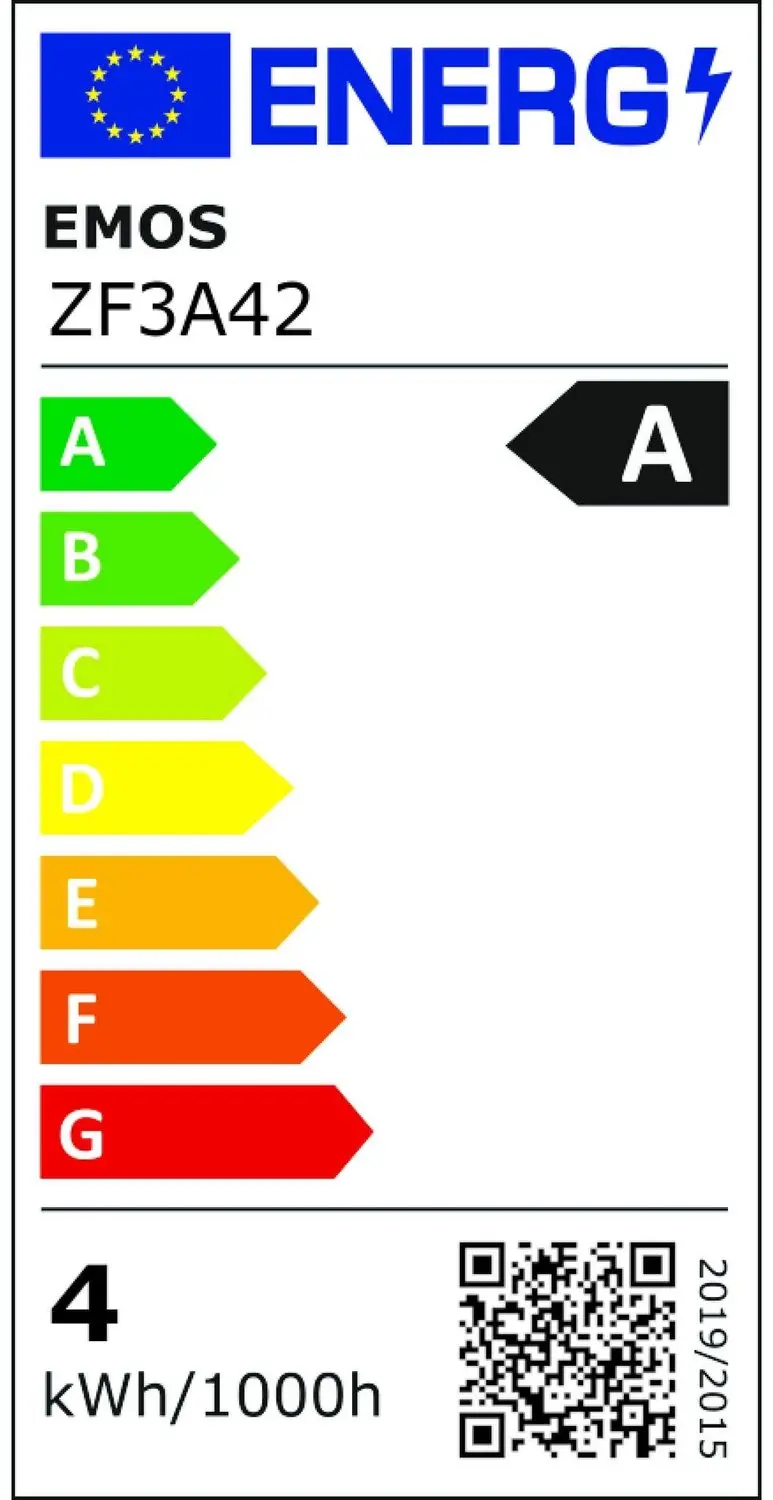 Emos ZF3A42 LED-lamp Filament Kaars E14 - 3,8W - Warm wit - afbeelding 2 van 6