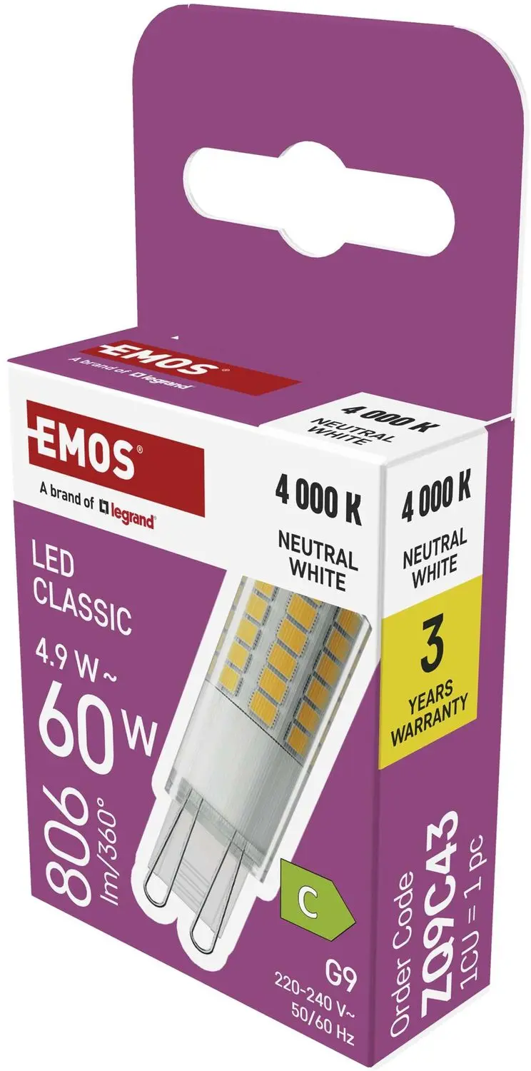 EMOS ZQ9C43 LED-lamp G9